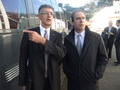 Philippe Charlot, directeur des Chemins de fer de la Corse, et Jean Zuccarelli, conseiller exécutif président de l’ADEC, lors de la remise en circulation de l’AMG 800, le 26 novembre 2011 à Bastia Philippe Charlot, directeur des Chemins de fer de la Corse, et Jean Zuccarelli, conseiller exécutif président de l’ADEC, lors de la remise en circulation de l’AMG 800, le 26 novembre 2011 à Bastia