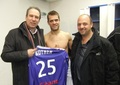 Samedi 7 janvier 2012 : À l'issue du match de Coupe de France remporté par Bastia 4 buts à 1 face à Sochaux, Jean Zuccarelli s'est vu remettre le maillot de Jérôme Rothen, en compagnie de son ami Antoine Piacentini Samedi 7 janvier 2012 : À l'issue du match de Coupe de France remporté par Bastia 4 buts à 1 face à Sochaux, Jean Zuccarelli s'est vu remettre le maillot de Jérôme Rothen, en compagnie de son ami Antoine Piacentini