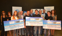 Jean Zuccarelli, le président de l’ADEC, a récompensé les 3 lauréats du Concours « Jeunes créateurs d’entreprise » organisé dans le cadre de ce Forum des Jeunes, premier du nom