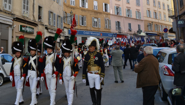 Durant le défilé qui s’est déroulé du Théâtre municipal à la place Saint-Nicolas, en passant par le boulevard Paoli