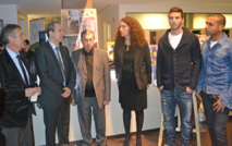 Lors de la remise des prix du concours « Street art » qui a vu la victoire du collège de Luri, dans le cadre de la Nuit de l’Orientation organisée au Musée de Bastia, en présence notamment du président de la CCIT 2B Paul Trojani ainsi que de deux joueurs du Sporting Club de Bastia : Macedo Novaes et Matthieu Sans