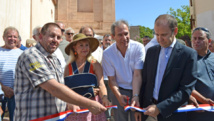 Au rendez-vous de la Foire de l'amandier d'Aregnu : inauguration puis signature de la Charte de la langue corse avec la Commune, le Comité syndical du Syndicat Mixte du Pays de Balagne et la FFRACC