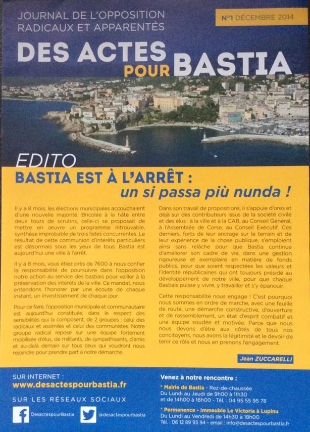 Des Actes pour Bastia!