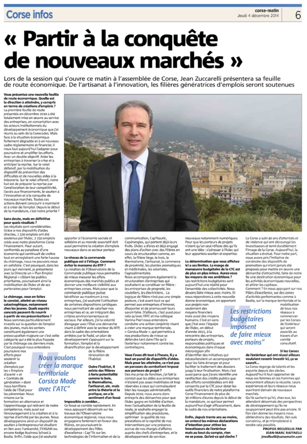 Présentation de la feuille de route actualisée de l'action économique à la presse Présentation de la feuille de route actualisée de l'action économique à la presse