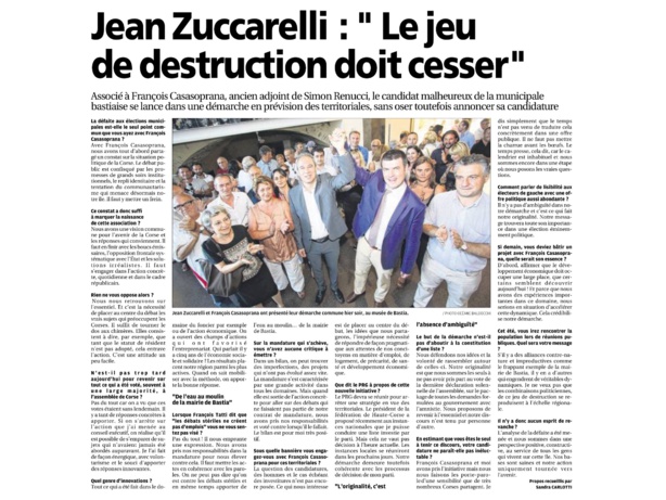 Réunion publique avec Francois Casasoprana: revenons à l'essentiel!