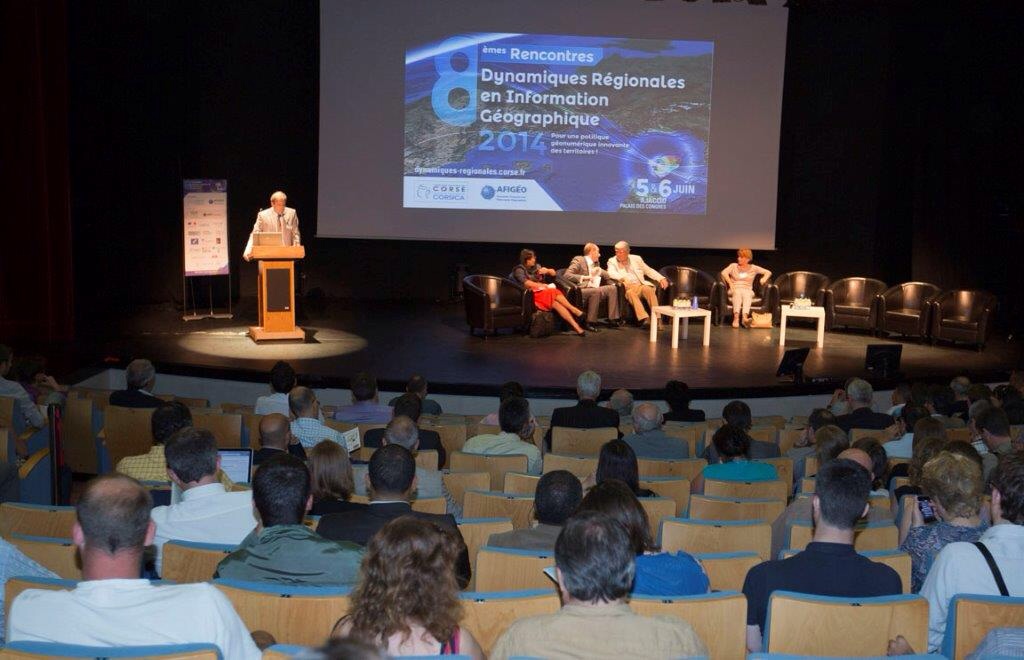 Inauguration des 8ème Rencontres des dynamiques régionales en information géographique à Ajaccio