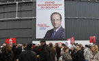 Au Bourget, pour le premier grand meeting de François Hollande